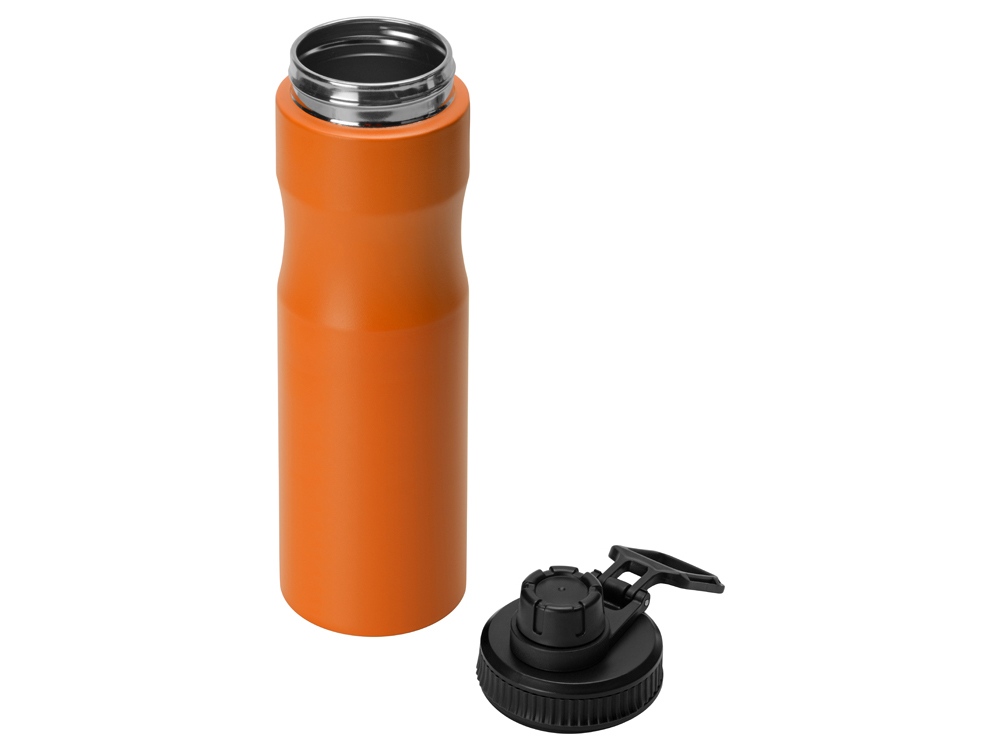 Бутылка для воды Supply Waterline, нерж сталь, 850 мл, оранжевый/черный - купить оптом