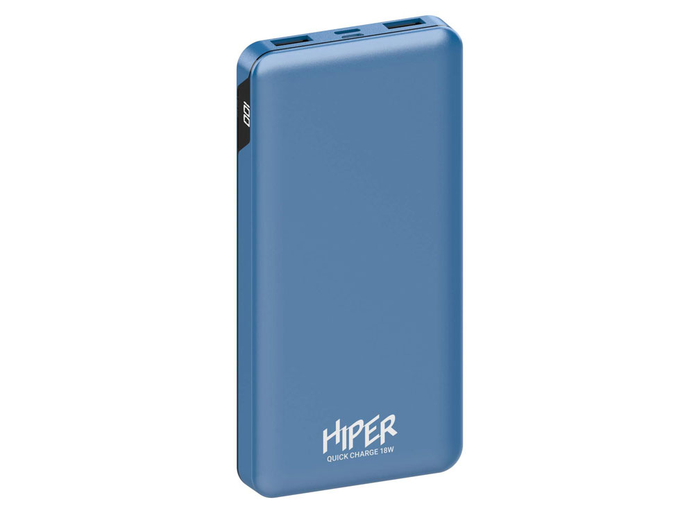 Портативный внешний аккумулятор MFX 10000 Blue, синий - купить оптом