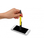 Ручка-стилус пластиковая шариковая многофункциональная (6 функций) Multy, желтый, фото 4