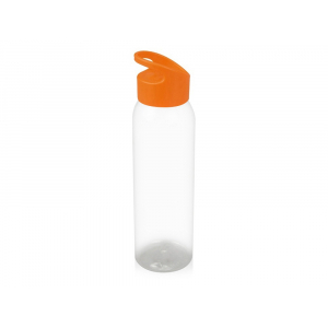 Бутылка для воды Plain 2 630 мл, прозрачный/оранжевый - купить оптом