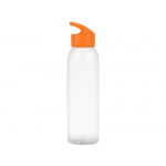 Бутылка для воды Plain 2 630 мл, прозрачный/оранжевый, фото 1