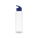 Бутылка для воды Plain 2 630 мл, прозрачный/синий, фото 1