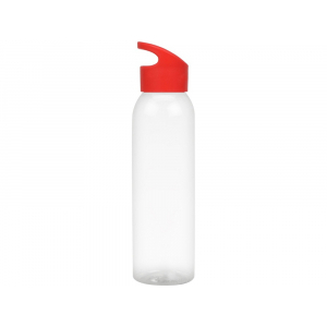 Бутылка для воды Plain 2 630 мл, прозрачный/красный - купить оптом