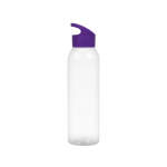 Бутылка для воды Plain 2 630 мл, прозрачный/фиолетовый, фото 1