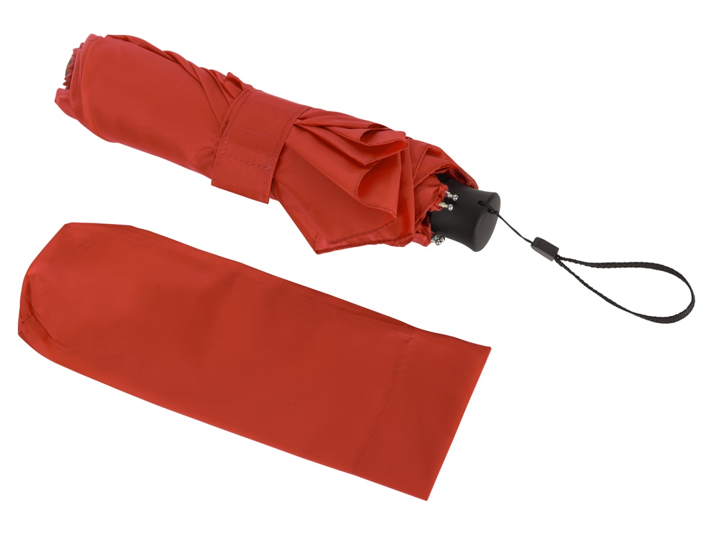 Складной компактный механический зонт Super Light, красный - купить оптом