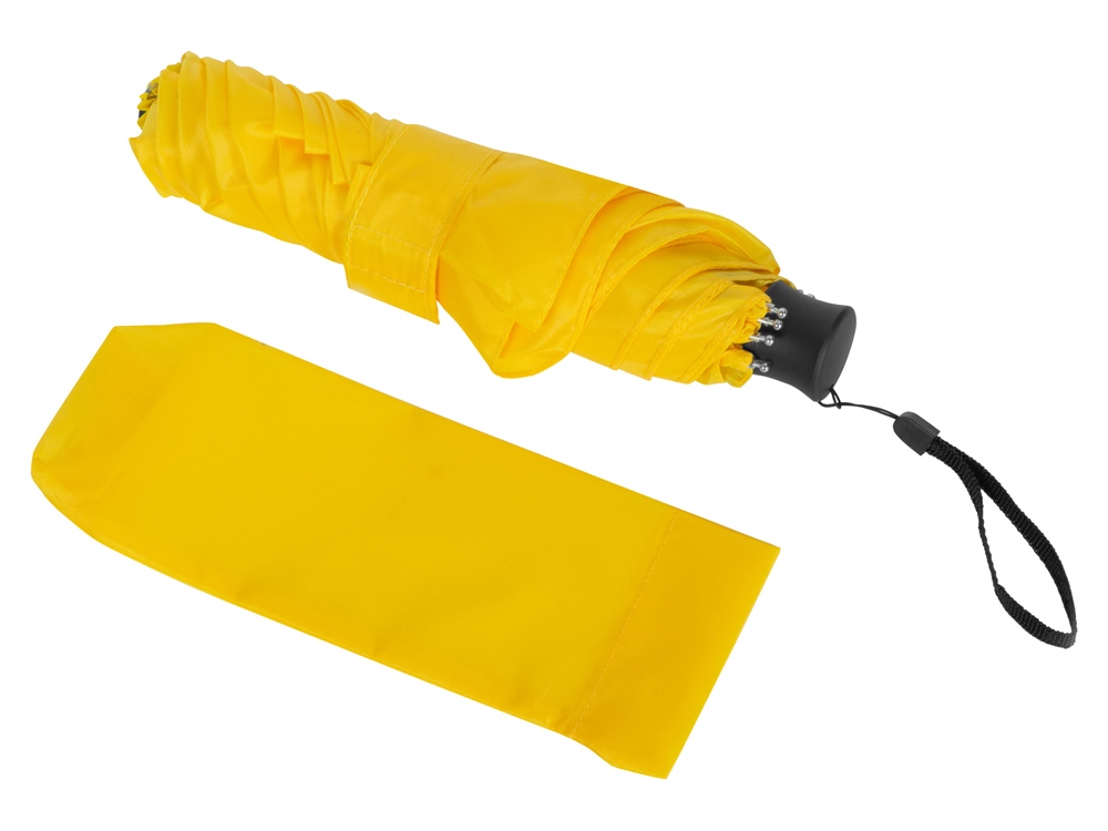 Складной компактный механический зонт Super Light, желтый - купить оптом