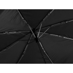 Зонт Picau из переработанного пластика в сумочке, черный, фото 4