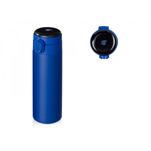 Вакуумная термокружка Waterline с медной изоляцией Bravo, 400 мл, синий - купить оптом