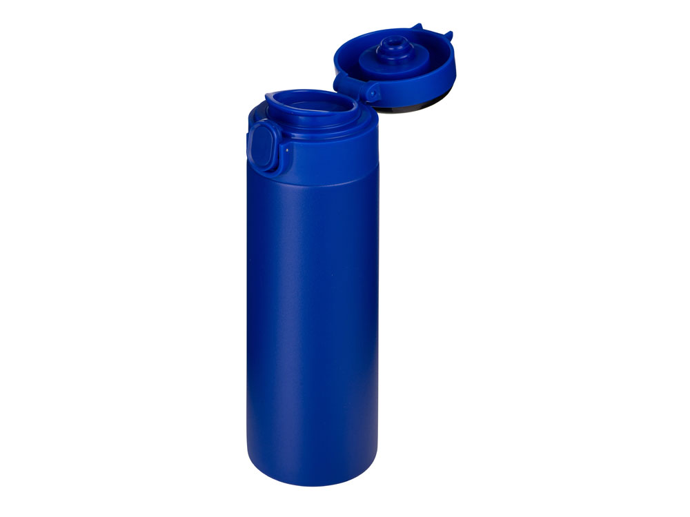 Вакуумная термокружка Waterline с медной изоляцией Bravo, 400 мл, синий - купить оптом