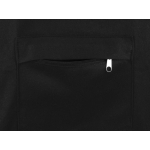 Сумка на молнии Zipper из хлопка 280 г c карманом на молнии спереди, черный, фото 4