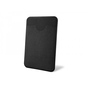 Чехол-картхолдер Favor на клеевой основе на телефон для пластиковых карт и и карт доступа, черный - купить оптом