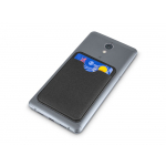 Чехол-картхолдер Favor на клеевой основе на телефон для пластиковых карт и и карт доступа, черный, фото 3