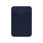 Чехол-картхолдер Favor на клеевой основе на телефон для пластиковых карт и и карт доступа, темно-синий, фото 1
