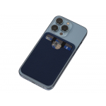 Чехол-картхолдер Favor на клеевой основе на телефон для пластиковых карт и и карт доступа, темно-синий, фото 4