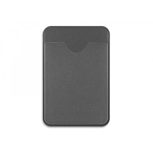 Чехол-картхолдер Favor на клеевой основе на телефон для пластиковых карт и и карт доступа, серый, темно-серый - купить оптом