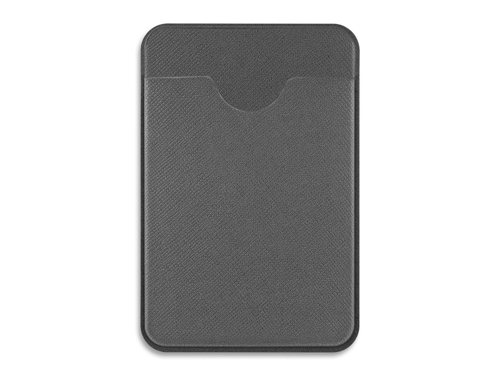 Чехол-картхолдер Favor на клеевой основе на телефон для пластиковых карт и и карт доступа, серый, темно-серый - купить оптом