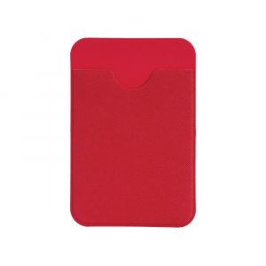 Чехол-картхолдер Favor на клеевой основе на телефон для пластиковых карт и и карт доступа, красный - купить оптом