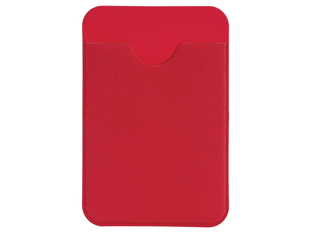 Чехол-картхолдер Favor на клеевой основе на телефон для пластиковых карт и и карт доступа, красный - купить оптом