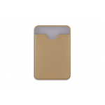Чехол-картхолдер Favor на клеевой основе на телефон для пластиковых карт и и карт доступа, бежевый, фото 1