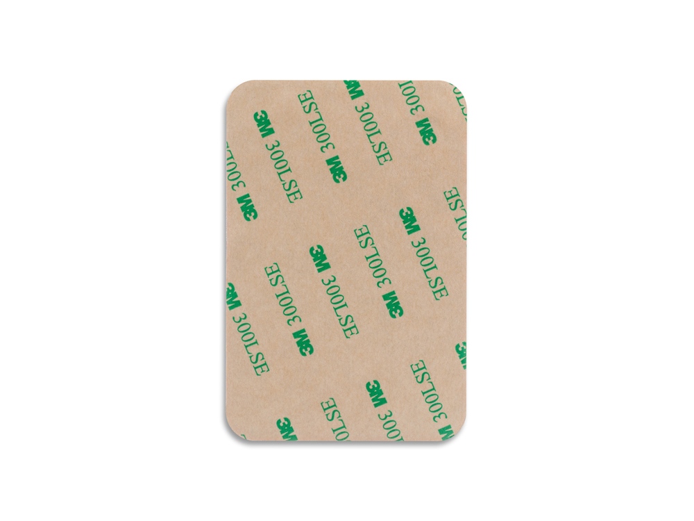 Чехол-картхолдер Favor на клеевой основе на телефон для пластиковых карт и и карт доступа, бежевый - купить оптом