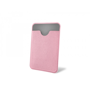 Чехол-картхолдер Favor на клеевой основе на телефон для пластиковых карт и и карт доступа, розовый - купить оптом