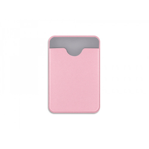 Чехол-картхолдер Favor на клеевой основе на телефон для пластиковых карт и и карт доступа, розовый - купить оптом