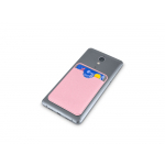 Чехол-картхолдер Favor на клеевой основе на телефон для пластиковых карт и и карт доступа, розовый, фото 3