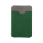 Чехол-картхолдер Favor на клеевой основе на телефон для пластиковых карт и и карт доступа, темно-зеленый, фото 1