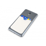 Чехол-картхолдер Favor на клеевой основе на телефон для пластиковых карт и и карт доступа, белый, фото 3