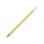 Вечный карандаш Nature из бамбука с белым ластиком, натуральный/белый