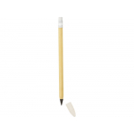 Вечный карандаш Nature из бамбука с белым ластиком, натуральный/белый, фото 2
