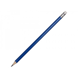 Шестигранный карандаш с ластиком Presto, синий - купить оптом