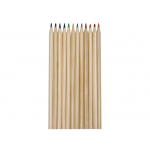 Набор из 12 цветных карандашей Painter, крафт, упаковка- крафт, карандаши- натуральный, фото 2