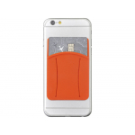 Картхолдер для телефона с держателем Trighold, оранжевый, фото 1