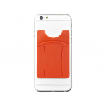 Картхолдер для телефона с держателем Trighold, оранжевый, фото 4