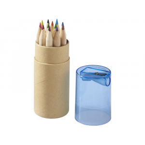 Набор карандашей Cartoon 12 единиц, натуральный/голубой - купить оптом
