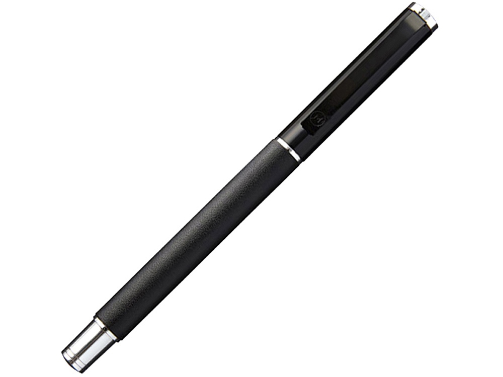 Ручка роллер Perugia, черный, серебристый - купить оптом