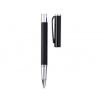 Ручка роллер Perugia, черный, серебристый, фото 1