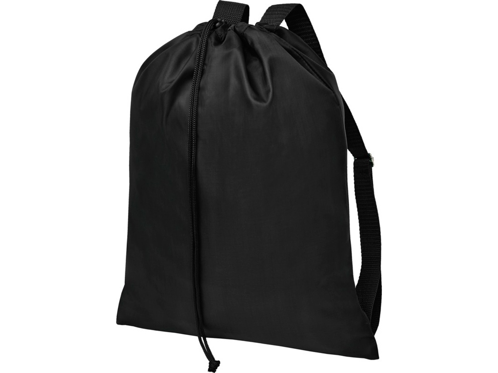 Рюкзак со шнурком и затяжками Lery, черный - купить оптом
