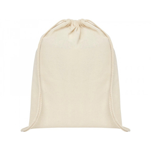 Рюкзак со шнурком Tenes из хлопка плотностью 140 г/м2, natural, натуральный - купить оптом