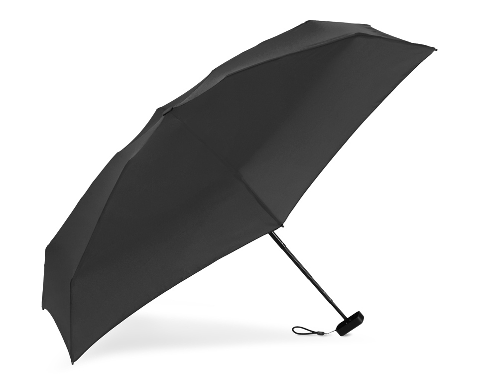 Складной cупер-компактный механический зонт Compactum, черный - купить оптом
