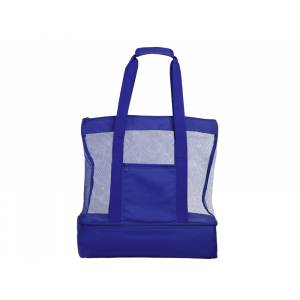 Пляжная сумка с изотемрическим отделением Coolmesh, синий - купить оптом
