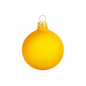 Стеклянный шар желтый матовый, заготовка шара 6 см, цвет 23 - купить оптом