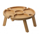 Деревянный столик на складных ножках Outside party, коричневый