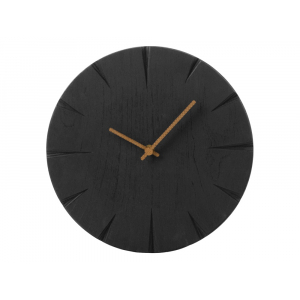 Часы деревянные Helga, 28 см, черный - купить оптом