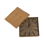 Часы деревянные Olafur квадратные, 28 см, шоколадный, фото 1