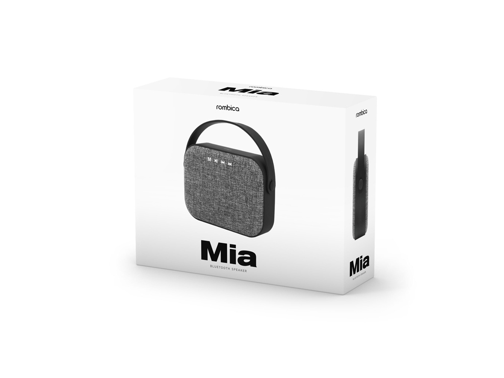 Портативная колонка Rombica Mysound Mia с логотипом, серый - купить оптом