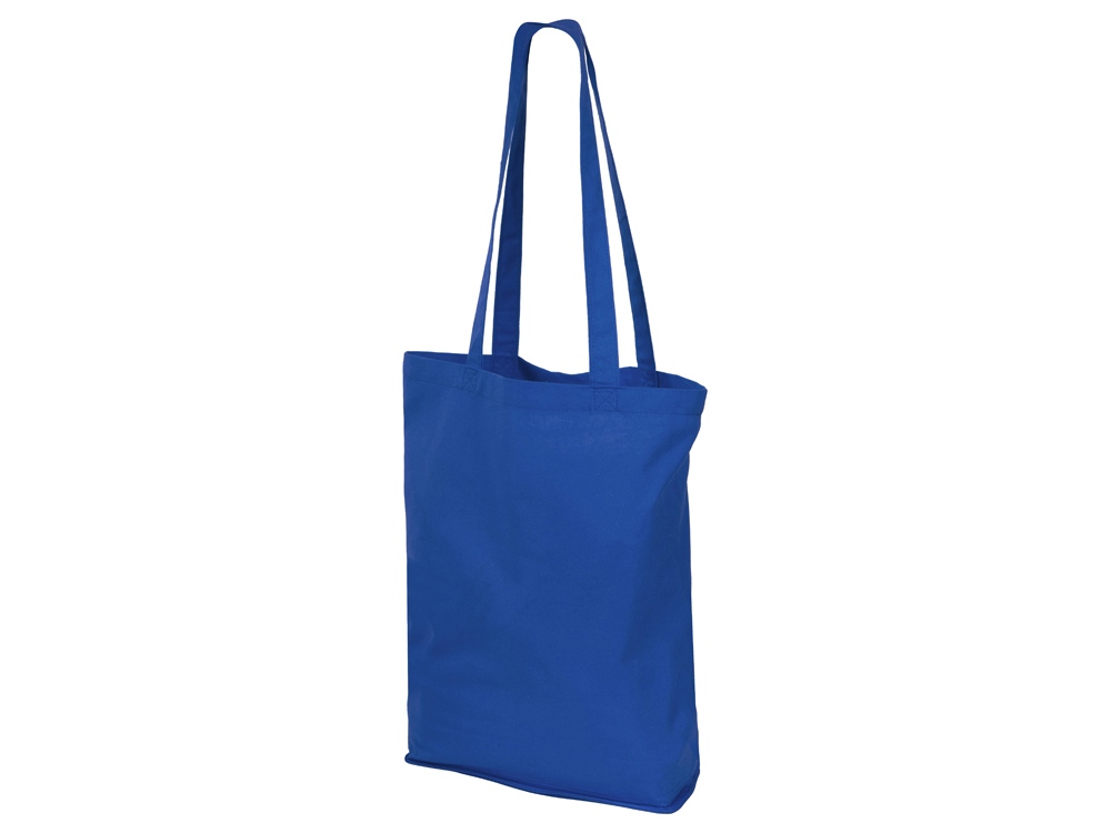 Складывающаяся сумка Skit из хлопка на молнии, синий - купить оптом