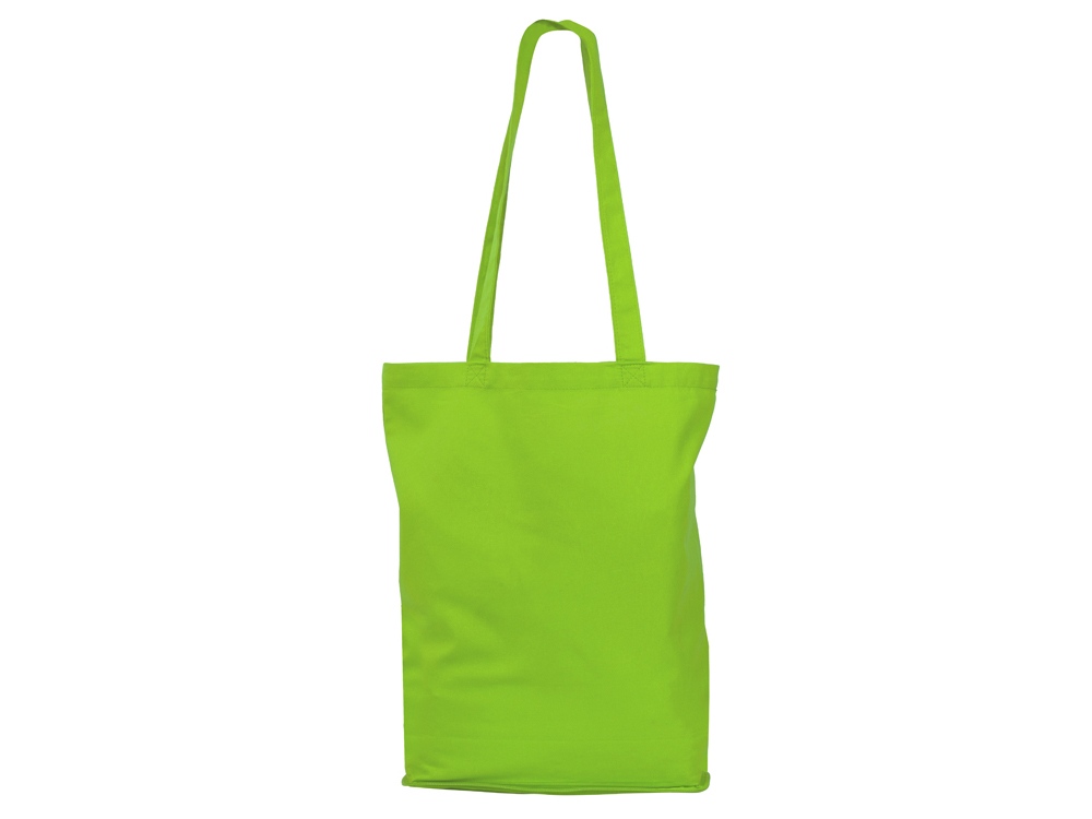 Складывающаяся сумка Skit из хлопка на молнии, зеленое яблоко - купить оптом