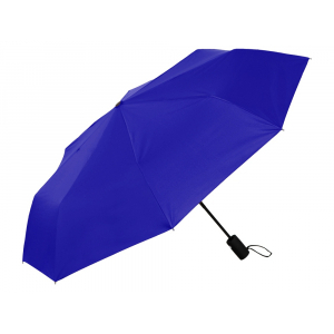 Зонт-автомат Dual с двухцветным куполом, голубой/черный - купить оптом